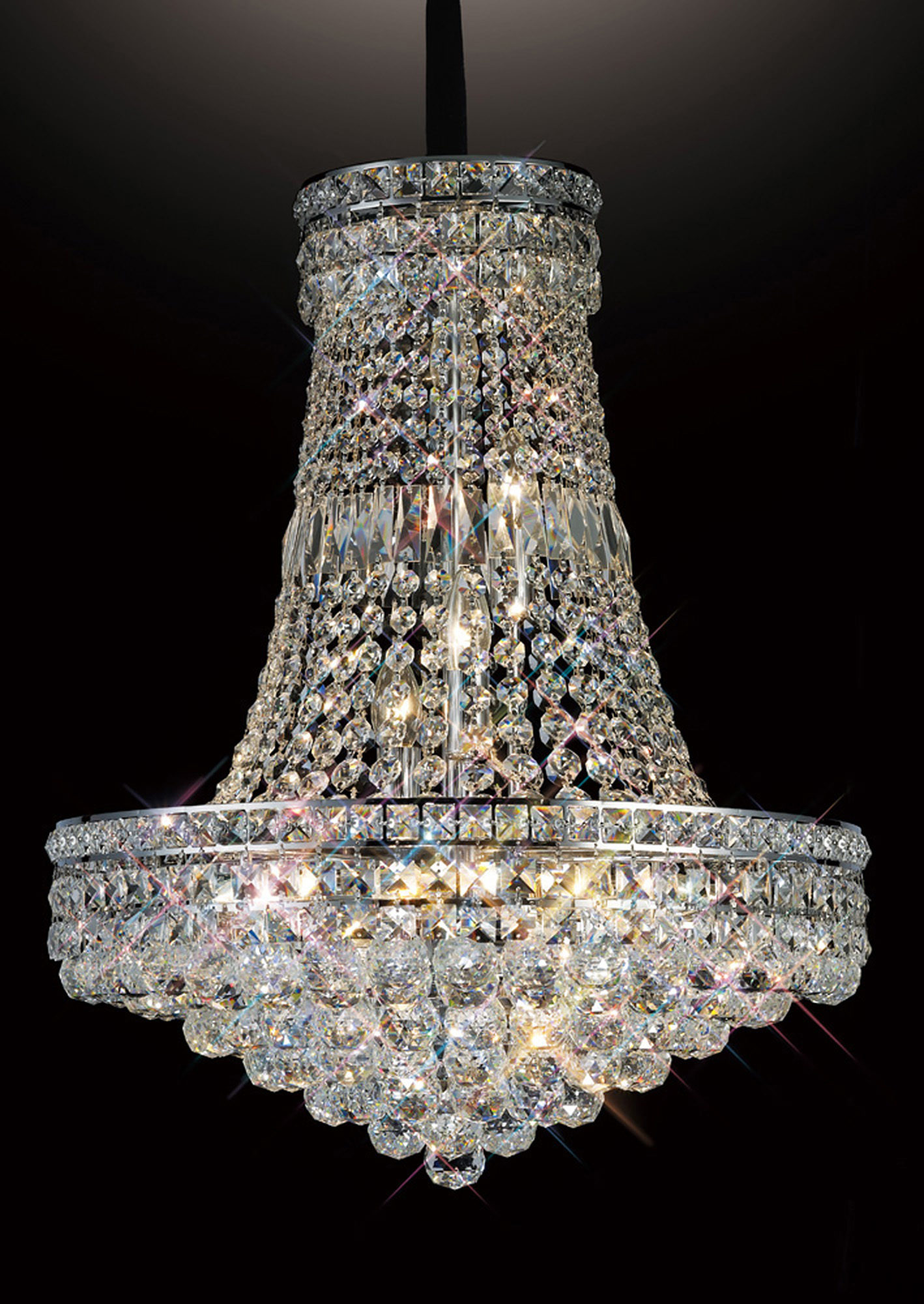 IL31420  Frances Crystal Chandelier 14 Light (19.8kg) Polished Chrome